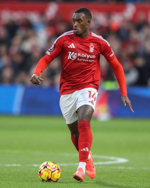 Nottingham Ormanı 'ndan Callum Hudson-Odoi Premier Lig maçı sırasında Nottingham Forest, Ipswich Town' a karşı City Ground, Nottingham, İngiltere, 30 Kasım 202