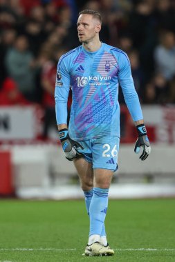 Nottingham Ormanı 'ndan Matz Sels Premier League maçı sırasında Nottingham Forest, Ipswich Town' a karşı City Ground, Nottingham, 30 Kasım 202