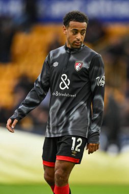 Bournemouth 'dan Tyler Adams Premier Lig maçı öncesinde Molineux, Wolverhampton, Birleşik Krallık' ta Wolverhampton Wanderers - Bournemouth maçında 30 Kasım 202
