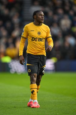 Wolverhampton Wanderers 'dan Jean-Ricner Bellegarde Premier League maçında Wolverhampton Wanderers, Bournemouth' a karşı Molineux, Wolverhampton, Birleşik Krallık, 30 Kasım 202