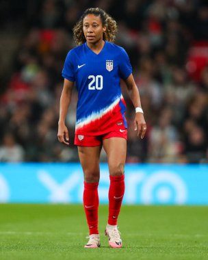 Casey Krueger of United States looks on during the Women's International Friendly match England vs United States at Wembley Stadium, London, United Kingdom, 30th November 2024 clipart