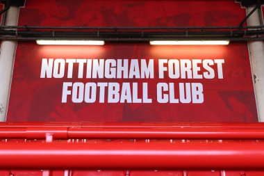 30 Kasım 202 'de Nottingham Forest, Nottingham City Ground' da Ipswich Town 'a karşı Premier Lig karşılaşması öncesinde City Ground' un genel görünümü
