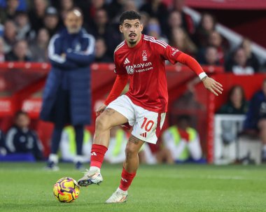 Nottingham Ormanı 'ndan Morgan Gibbs-White Premier League maçı sırasında Nottingham Forest, Ipswich Town' a karşı 30 Kasım 202 'de Nottingham, İngiltere' de.