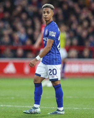 Ipswich Town 'dan Omari Hutchinson Premier Lig maçı sırasında Nottingham Forest, Ipswich Town' a karşı City Ground, Nottingham, İngiltere, 30 Kasım 202