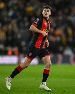 Bournemouth 'dan Ryan Christie Premier League maçı sırasında Wolverhampton Wanderers, Molineux, Wolverhampton' da Bournemouth 'a karşı, 30 Kasım 202