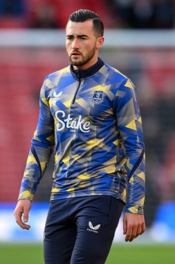 Premier Lig karşılaşmasında Everton 'dan Jack Harrison Manchester United' a karşı Everton, Old Trafford, Manchester, İngiltere, 1 Aralık 202