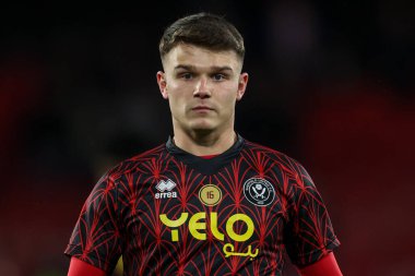 Jamie Shackleton of Sheffield United in the pregame warmup session during the Sky Bet Championship match Sheffield United vs Sunderland at Bramall Lane, Sheffield, United Kingdom, 29th November 2024 clipart