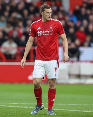 Nottingham Ormanı 'ndan Chris Wood Premier League maçı sırasında Nottingham Forest, Ipswich Town' a karşı City Ground, Nottingham, İngiltere, 30 Kasım 2024