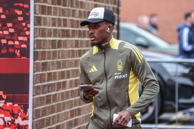 Nottingham Ormanı 'ndan Anthony Elanga, İngiltere' nin Nottingham şehrinde oynanan Premier Lig maçı sırasında Nottingham Ormanı 'na karşı Ipswich Town maçı sırasında geldi.
