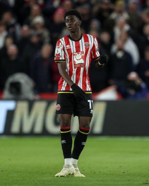 Sheffield United takımından Jesuran Rak-Sakyi, Sheffield United 'a karşı 29 Kasım 2024' te Bramall Lane, Sheffield, İngiltere 'de oynanan maçta Sheffield United ile karşı karşıya geldi.