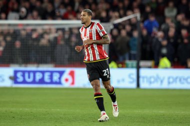 Sheffield United takımından Vini Souza, 29 Kasım 2024 'te Sheffield United ile Sunderland maçında Bramall Lane, Sheffield, İngiltere' de karşılaştı.