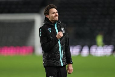 Danny Rhl Sheffield 'ın Çarşamba günkü Gökyüzü İddia Şampiyonası maçı sırasında Sheffield' a karşı Çarşamba günü İngiltere 'nin Pride Park Stadyumu, Derby' de oynanan