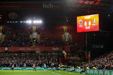 58. dakikada Bramall Lane 'deki boş koltuklar, 29 Kasım 2024' te Bramall Lane, Sheffield, Birleşik Krallık 'ta Sheffield United ile Sunderland arasındaki Sky Bet Şampiyonası maçında 0-0 yenildi.
