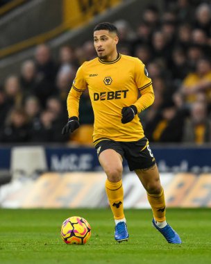 Wolverhampton Wanderers 'dan Joo Gomes, 30 Kasım 2024' te İngiltere 'nin Wolverhampton, Wolverhampton' da oynanan Premier League maçında Wolverhampton Wanderers 'a karşı Bournemouth maçında topa vuruyor.