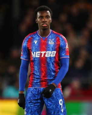 Kristal Saray 'dan Eddie Nketiah Premier Lig maçı sırasında Crystal Palace, Newcastle United' a karşı Selhurst Park, Londra, İngiltere, 30 Kasım 2024