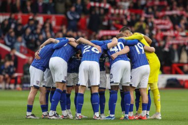 Ipswich 'in Premier Lig maçı sırasında Nottingham Forest, Ipswich Town' a karşı 30 Kasım 2024 'te Nottingham, İngiltere' de bir grup toplantısı var.