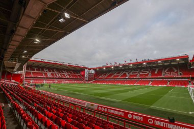 Premier Lig karşılaşması öncesinde Nottingham Forest, Ipswich Town 'a karşı City Ground, Nottingham, İngiltere' de 30 Kasım 2024