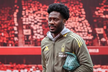 Nottingham Ormanı 'ndan Ola Aina, 30 Kasım 2024' te İngiltere 'nin Nottingham Forest-Ipswich Town maçı sırasında geldi.