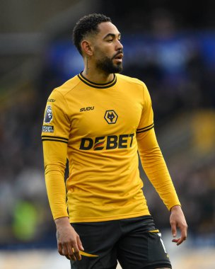Wolverhampton Wanderers 'dan Matheus Cunha Premier League maçında Wolverhampton Wanderers, Bournemouth' a karşı Molineux, Wolverhampton, Birleşik Krallık, 30 Kasım 2024