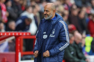 Nuno Esprito Santo Premier League maçında Nottingham Ormanı teknik direktörü Nottingham Forest Ipswich Town 'a karşı City Ground, Nottingham, İngiltere, 30 Kasım 2024