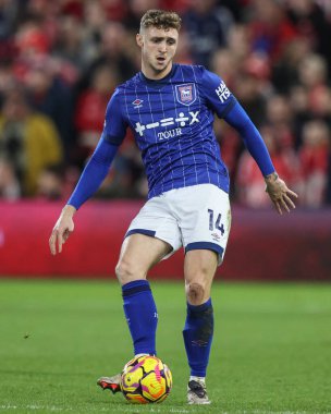Ipswich Town 'dan Jack Taylor Premier Lig maçı sırasında Nottingham Forest, Ipswich Town' a karşı City Ground, Nottingham, İngiltere, 30 Kasım 2024