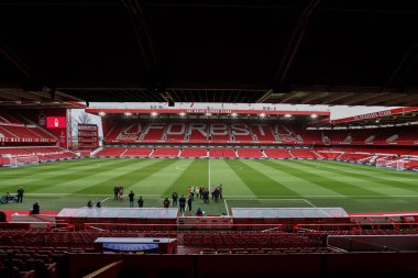 Premier Lig karşılaşması öncesinde Nottingham Forest, Ipswich Town 'a karşı City Ground, Nottingham, İngiltere' de 30 Kasım 2024