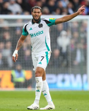 Newcastle United 'dan Joelinton Premier League maçı sırasında Crystal Palace, Newcastle United' a karşı Selhurst Park, Londra, İngiltere, 30 Kasım 2024