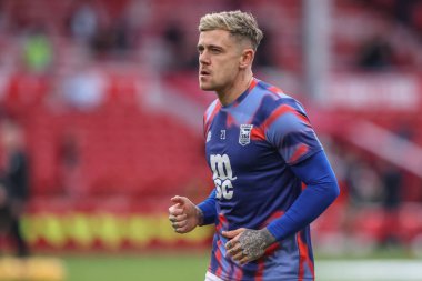 Ipswich Town 'dan Sammie Szmodics Premier League maçında ısınma turunda Nottingham Forest Ipswich Town' a karşı City Ground, Nottingham, İngiltere, 30 Kasım 2024