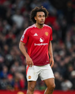 Manchester United ile Everton arasında oynanan Premier League maçı sırasında Manchester United 'dan Joshua Zirkzee 1 Aralık 2024' te Old Trafford, Manchester, İngiltere 'de karşı karşıya geldi.