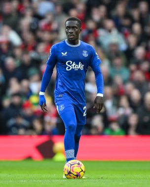 Everton 'dan Idrissa Gueye Premier League maçı sırasında Manchester United Everton' a karşı Old Trafford, Manchester, İngiltere, 1 Aralık 2024