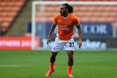 Blackpool 'dan Dom Thompson, Birleşik Krallık' ın Blackpool şehrinde oynanan Blackpool-Birmingham maçında 1 Aralık 2024 tarihinde oynanan ikinci tur karşılaşmasında...
