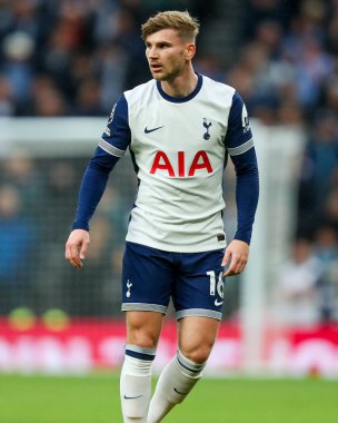 Tottenham Hotspur takımından Timo Werner, Tottenham Hotspur 'a karşı Tottenham Hotspur Stadyumu, Londra, 1 Aralık 2024' te oynanan Premier League maçında