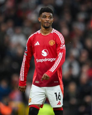 Manchester United 'dan Amad Diallo Premier League maçı sırasında Manchester United Everton' a karşı Old Trafford, Manchester, İngiltere, 1 Aralık 2024