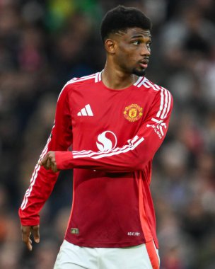Manchester United 'dan Amad Diallo Premier League maçı sırasında Manchester United Everton' a karşı Old Trafford, Manchester, İngiltere, 1 Aralık 2024