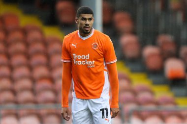 Blackpool 'dan Ashley Fletcher, 1 Aralık 2024 tarihinde Blackpool, Blackpool' da oynanan Blackpool - Birmingham City karşılaşmasında ikinci tur karşılaşmasında