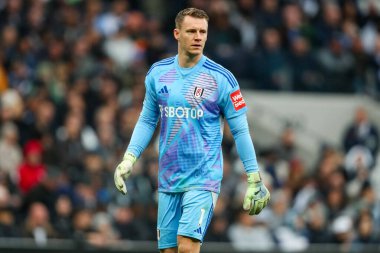 Fulham 'dan Bernd Leno Premier Lig maçı sırasında Tottenham Hotspur Fulham' a karşı Tottenham Hotspur Stadyumu, Londra, 1 Aralık 2024