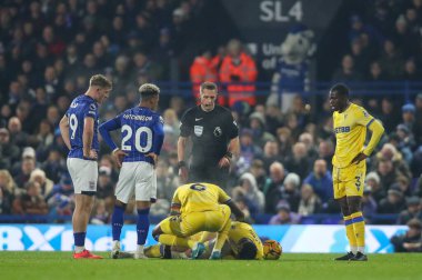 Kristal Saray 'dan Maxence Lacroix, 3 Aralık 2024' te Ipswich Town, Ipswich Road 'daki Kristal Saray' a karşı oynanan Premier Lig karşılaşmasında darbe aldı.