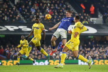 Ipswich Town 'dan Liam Delap, 3 Aralık 2024' te Ipswich Town, Ipswich Road 'da Crystal Palace' a karşı oynanan Premier League maçında kaleye ilerliyor.