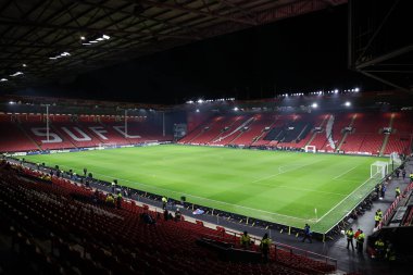 3 Aralık 2024 'te İngiltere' nin Sheffield kentindeki Bramall Lane 'de İngiliz ve İsviçreli kadınlara karşı oynanan Uluslararası Kadınlar Uluslararası Dostluk karşılaşmasından önce Bramall Lane' in genel bir görüntüsü