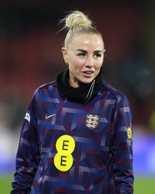 İngiltere 'den Alex Greenwood, Uluslararası Kadınlar Dostluk karşılaşmasından önce İngiltere - İsviçreli kadınlara karşı Bramall Lane, Sheffield, İngiltere, 3 Aralık 2024