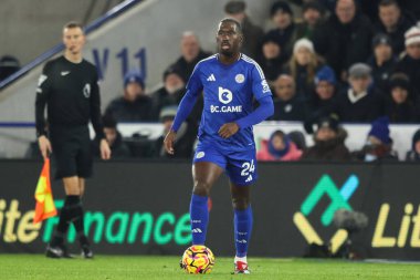 Leicester City 'den Boubakary Soumar, 3 Aralık 2024' te King Power Stadyumu 'nda oynanan Premier League maçında Leicester City, West Ham United' a karşı.