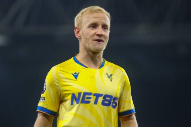 Kristal Saray 'dan Will Hughes Premier Lig maçı sırasında Ipswich Town, Ipswich Road, İngiltere' deki Kristal Saray 'a karşı, 3 Aralık 2024