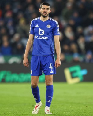 Conor Coady of Leicester City during the Premier League match Leicester City vs West Ham United at King Power Stadium, Leicester, United Kingdom, 3rd December 2024 clipart