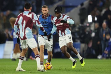 West Ham United West Ham United 'dan Muhammed Kudus Premier Lig karşılaşmasında Leicester City, West Ham United' a karşı King Power Stadyumu, Leicester, İngiltere, 3 Aralık 2024