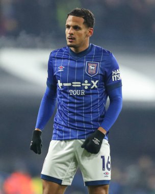 Ipswich Town 'dan Ali Al-Hamadi Premier Lig maçı sırasında Ipswich Town, Ipswich Road' daki Kristal Saray 'a karşı, 3 Aralık 2024
