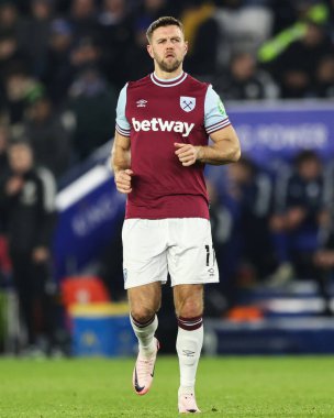 İngiltere 'nin Leicester şehrindeki King Power Stadyumu' nda oynanan Premier League maçında Leicester City, West Ham United 'a karşı Niclas Fllkrug.