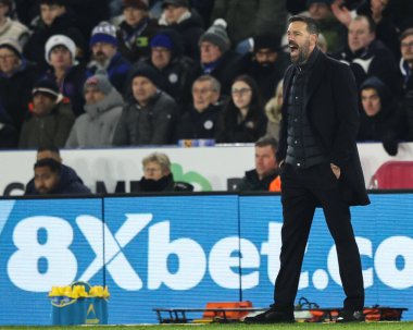 Premier Lig maçında Leicester City, West Ham United 'a karşı King Power Stadyumu' nda oynanan Leicester City maçında Ruud van Nistelrooy teknik direktörü.