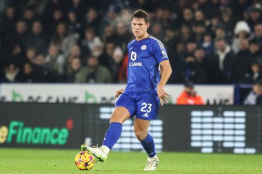 Leicester City 'den Jannik Vestergaard, 3 Aralık 2024' te King Power Stadyumu 'nda Leicester City ile West Ham United arasındaki Premier League maçında pas attı.