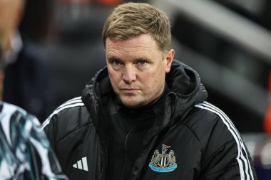Newcastle United 'ın teknik direktörü Eddie Howe Premier League maçında Newcastle United, Liverpool' a karşı St. James 'Park, Newcastle, 4 Aralık 202