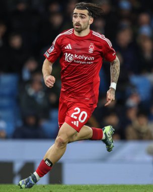 Premier Lig maçı sırasında Nottingham Ormanı 'ndan Jota Silva Manchester City ile Nottingham Ormanı arasında Etihad Stadyumu, Manchester, İngiltere, 4 Aralık 202